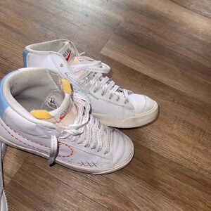 White High-Top Sneakers